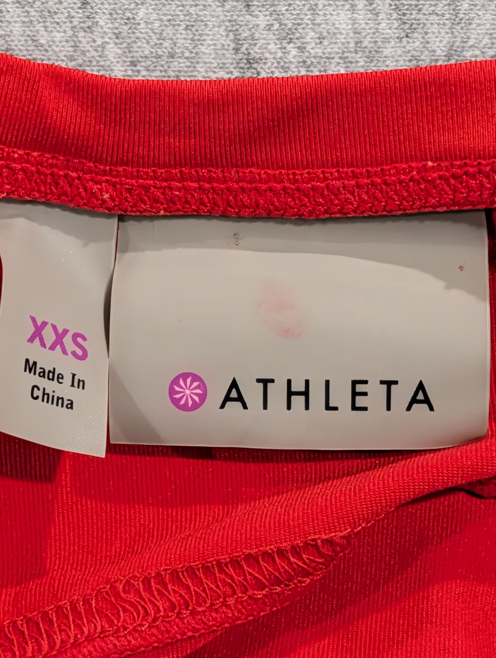 Athleta Transcend Ruched Tank Top XXS Red VitaFree Lycra Side Ruching Yoga - Picture 4 of 7